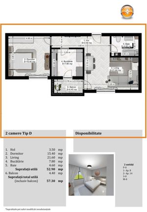 Apartament 2 camere zona N Grigorescu-Trapezului - imagine 4