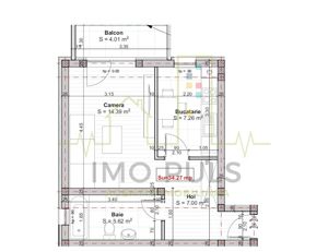 O camera in bloc nou 2025. Etaj 1. Decomandat - imagine 5