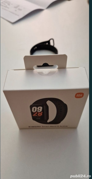 Xiaomi Redmi Smart Band 8 Active, Negru Nou - cutie sigilata - imagine 3