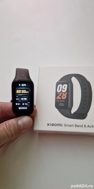 Xiaomi Redmi Smart Band 8 Active, Negru Nou - cutie sigilata - imagine 2
