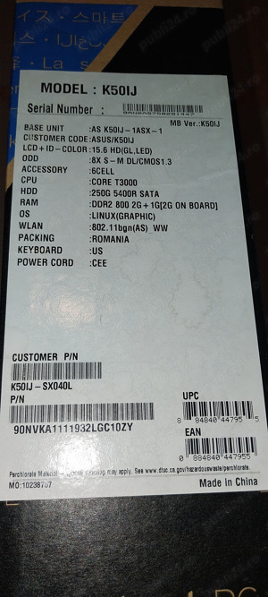 Vand laptop asus k50ij - imagine 3