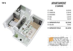 Apartament 2 camere decomandat, Metrou Berceni, Popesti-Leordeni - imagine 8