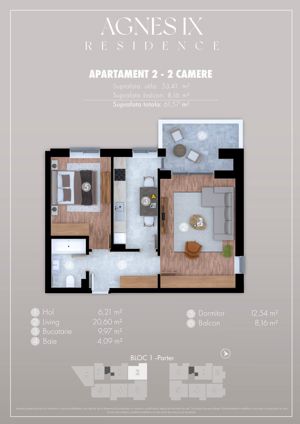 Apartament modern cu 2 camere, metrou Berceni, proiect imobiliar premium - imagine 6