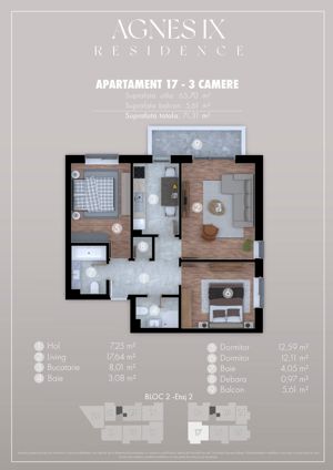 Apartament 3 camere, spatios si aproape de metrou Berceni - 0% comision - imagine 7