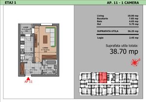 Garsoniera cu incalzire in pardoseala si izolatie premium – zona excelenta - imagine 4