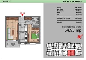 Apartament cu 2 camere, balcon generos si incalzire in pardoseala, Sector 4 - imagine 5