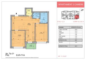 Apartament 3 camere decomandat, stradal la Soseaua Leordeni, Ilfov, bloc nou - imagine 16