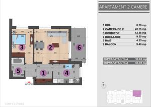 Apartament 2 camere, Mall Grand Arena, Bd. Brancoveanu - imagine 6