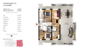 Apartament 4 camere cu terasa 133 mp, zona rond Metro, Parc Tudor Arghezi - imagine 8