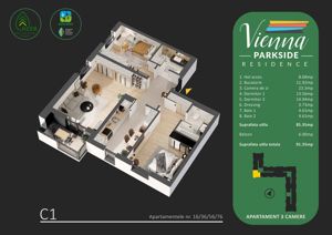 Apartament 3 camere, panouri solare, certificare Green Homes - imagine 6