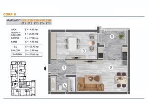 Apartament generos cu 2 camere, bloc nou, zona ideala in Sector 4 - comision 0! - imagine 5