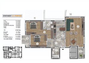 Apartament 3 camere, terasa privata si suprafata generoasa – Sect.4, comision 0 - imagine 7