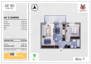 Apartament 2 camere,The Grand Kristal faza II, Bd.Metalurgiei - imagine 7