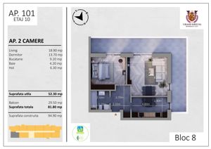 Apartament 2 camere, terasa generoasa, parc Tudor Arghezi - imagine 8