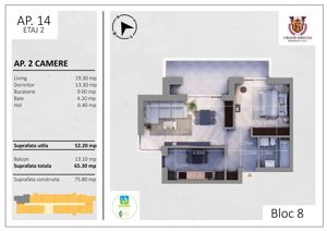 Apartament 2 camere, decomandat, parcul Tudor Arghezi - imagine 9