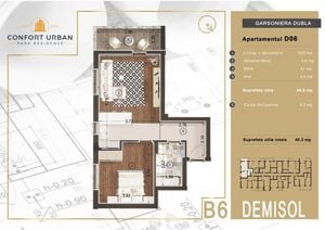 Apartament tip studio, incalzire in pardoseala, balcon inchis, Confort Urban - imagine 8