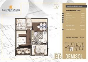 Apartament tip studio, balcon inchis, finisaje premium, Confort Urban - imagine 8