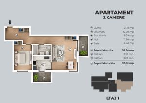 Apartament 2 camere, stradal Sos. Giurgiului, Piata Progresul, Sector 4 - imagine 6