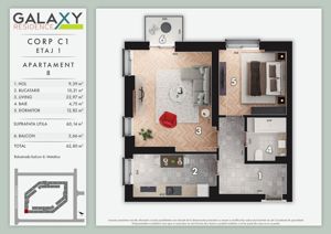 Locuinta moderna, 2 camere decomandate, pozitionare ideala  – Direct Dezvoltator - imagine 6