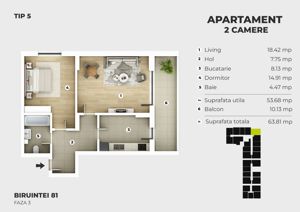 Apartament decomandat cu 2 camere, pasarela metrou Berceni, zona excelenta - imagine 5