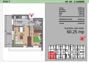 Locuinta moderna cu terasa spatioasa – 2 camere, etaj 7, zona Grand Arena Mall - imagine 6