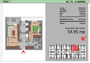 Apartament cu 2 camere in bloc nou, zona ideala, Grand Arena Mall - imagine 5