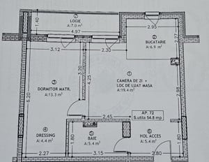 Apartament cu 2 camere, finisat, partial mobilat,zona Vivo - imagine 12