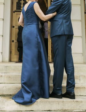 Rochie haute couture Pronovias - Barcelona, din mătase naturală Mikado - imagine 3