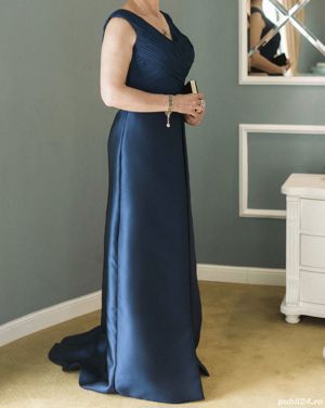 Rochie haute couture Pronovias - Barcelona, din mătase naturală Mikado - imagine 2