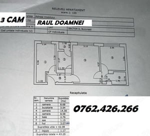 Drumul Taberei Raul Doamnei Metrou ETAJ 1 Mobilat Utilat  - imagine 8