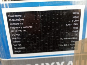 Boxe Vonyx 400w 8  ohmi  - imagine 4