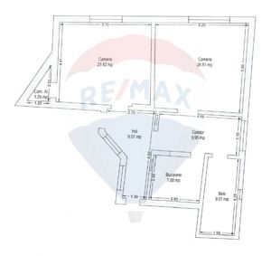 Apartament cu 2 camere de vânzare în zona Ultracentral - imagine 14