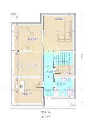 Casa individuala P+M cu piscina la cheie 178mp utili- 563mp teren - imagine 5