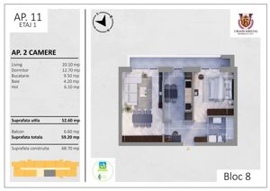 Apartament 2 camere, The Grand Kristal, parc Tudor Arghezi - imagine 6