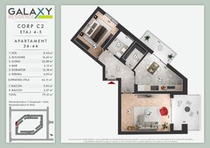 Apartament 2 camere, Galaxy Park Residence, parc Tudor Arghezi - imagine 8