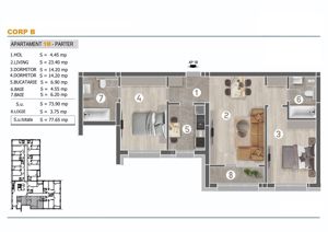 Apartament decomandat, 3 camere, aproape de metrou, Sector 4 – comision 0! - imagine 7