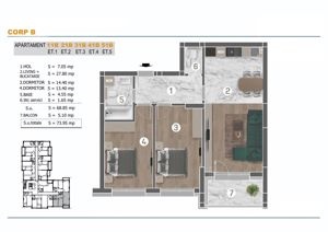 Oferta speciala! Apartament decomandat, 3 camere, zona Grand Arena - comision 0 - imagine 5