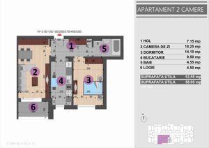 Apartament cu 2 camere, bloc finalizat, Grad Arena Mall - imagine 8