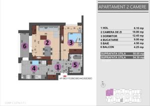 Apartament 2 camere decomandat, Grand Arena Mall, Bd. Brancoveanu - imagine 6