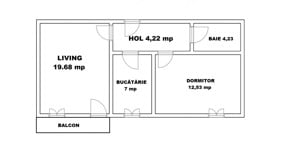 Apartament  insorit 2 camere decomandate 48 mp etaj 3 cu lift  Rahovei - imagine 3