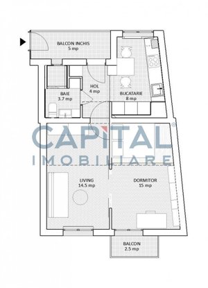 Comision 0!Vanzare apartament cu 2 camere Central, Cluj-Napoca. - imagine 11