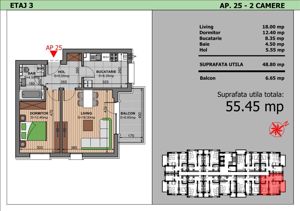 Apartament cu 2 camere si finisaje premium – Etaj intermediar, 0% Comision - imagine 5