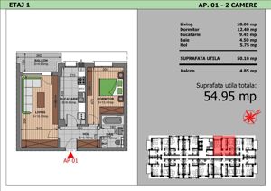 Apartament 2 camere, modern compartimentat, langa Parcul Arghezi – Comision 0! - imagine 6