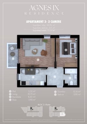 Comision 0 - Apartament modern cu 2 camere si balcon, aproape de metrou Berceni - imagine 5