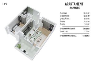 Comision 0% - Apartament decomandat cu 2 camere, modern, acces metrou Berceni - imagine 5