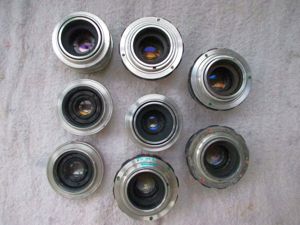 Lot obiective foto Helios filet 42 mm si industar 50 filet 39 mm  - imagine 5