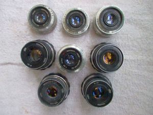 Lot obiective foto Helios filet 42 mm si industar 50 filet 39 mm  - imagine 4