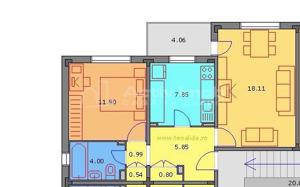 Apartament 2 camere 54 mp util decomandat - Piata Rogerius - etaj 1 - imagine 11