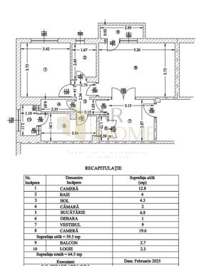 Vanzare apartament 2 camere, balcon si logie, in Ploiesti, zona Cantacuzino.