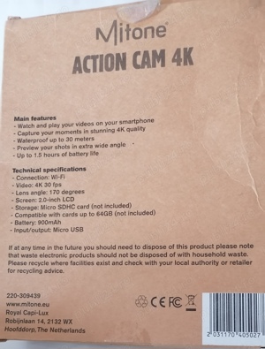 Camera de actiune multifunctionala Action 4K - imagine 2